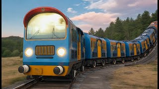 Train Compartment Separates From Train Funny Cartoon Movie | choo choo train kids videos