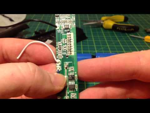 Laptop battery with lower capacity cells.