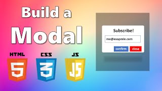 Learn How To Create a Modal With JavaScript and CSS | Project For Beginners | Code Part
