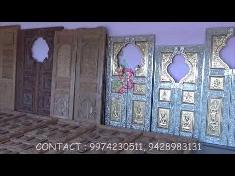TEMPLE DOOR , WOOD CARVING