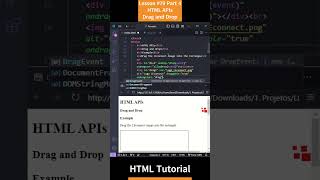 HTML Tutorial - Lesson 79: HTML APIs - Drag and Drop Part 4 #html5 #htmltutorial #js #css