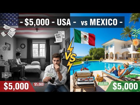 $5,000 in USA vs Mexico — You Won’t Believe the Difference 😳💸