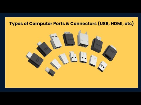 Types of Computer Ports &  Connectors USB, HDMI, etc