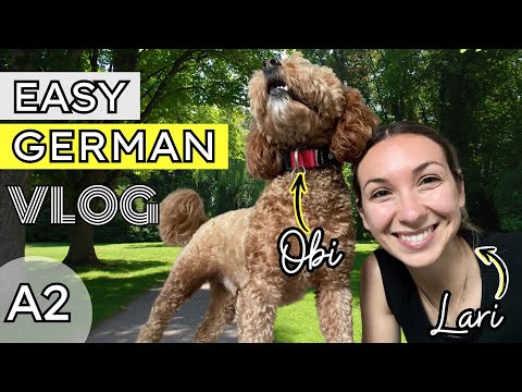Easy German Beginner Vlog | COMPREHENSIBLE INPUT (Walk with us)