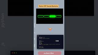 From Pixels to Perfection – Retro CRT Social Buttons in 60 Seconds!