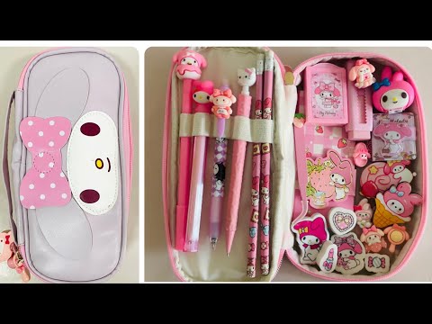 Filling My Pencil Case with Cute Stationery✨💖| ASMR