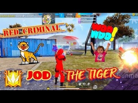 RED CRIMINAL= THE TIGER DOMINATES ENEMY SQUAD💖SO WHY FEAR??🤫🤫