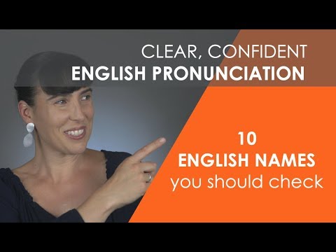 How To Pronounce Names - Correct 10 Commonly Misprononced  English Names