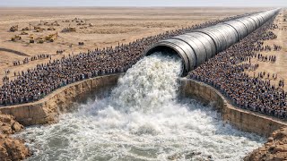 How Saudi Arabia Pumps Billions Liters Of Seawater Through Giant Pipelines Into Their Desert Nation