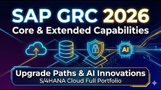 SAP GRC 2026 Overview: Core & Extended Capabilities |Upgrade Paths & AI Innovations for S/4HANACloud