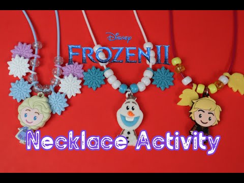 Disney Frozen II Necklace Activity | Five Charms and Five Necklaces