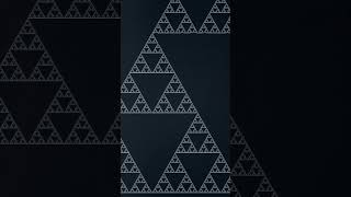 Infinite Fractal Zoom: Sierpinski Triangle #fractal #zoom #infinity #maths #math #coding