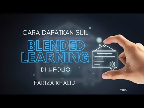 Cara mendapatkan sijil Blended Learning di i-Folio