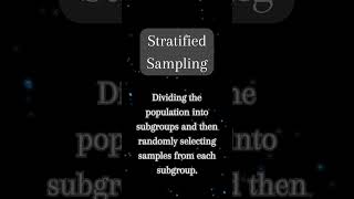 STRATIFIED SAMPLING CONCEPT AND EXAMPLE #shorts #statistics #datanalysis #stratified_sampling