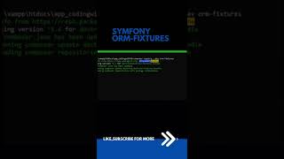 Symfony Command ORM Fixtures #shorts