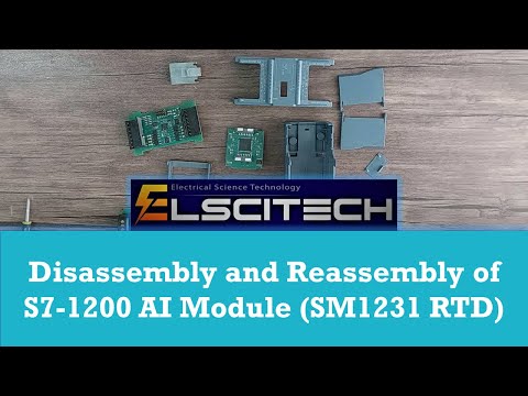 Disassembly and Reassembly of S7-1200 AI Module (SM1231 RTD)