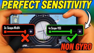 Non Gyro No Recoil sensitivity ✅❌ | Best NON GYRO SENSITIVITY SETTINGS BGMI / PUBG 🔥|| copy & used ✅