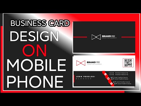 Make Your Own Business Card on PixelLab: A Beginner's Guide to Smartphone Graphics Design