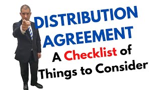 Distribution Agreement Checklist