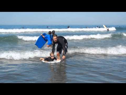 Owen and Cory catching some "waves"!