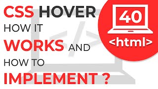 #40 Concept of Mouse Hover with Example | Explained in  single video | Learn HTML & CSS |