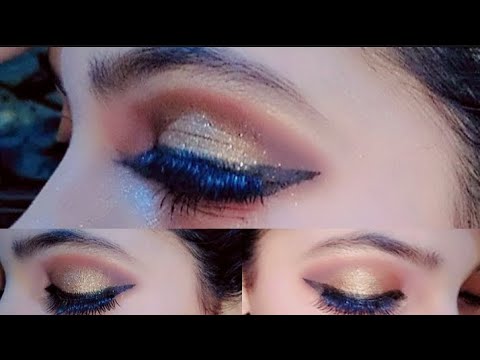 Beautiful and glamrous eye makeup|tutorial|shine|partymakup|trenDy#subscribe