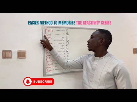 Reactivity Series. #chemistry #reactivityseries #series #highschool #gcseexam #gcse