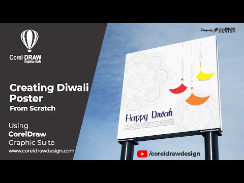 Creating From Scratch Creative Diwali Poster Digital Graphics Tutorial   Coreldraw for Beginner