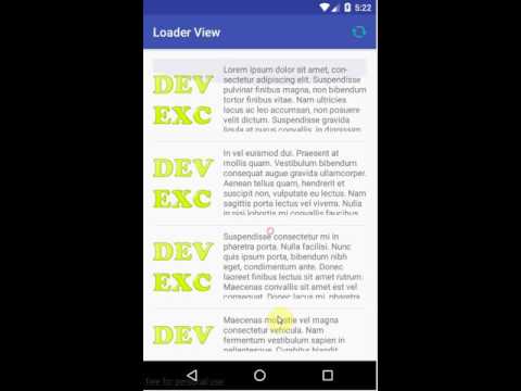 Loading view/holder in Android