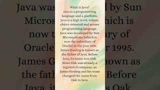 What is Java?? / Java basic concept/ Java coding/ #onlinecoding