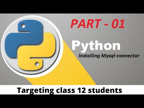 Python project for class 12  (Installing mysql connector)