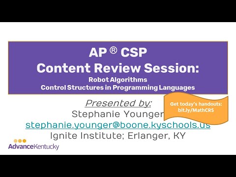 AP CSP Content Review Session #4