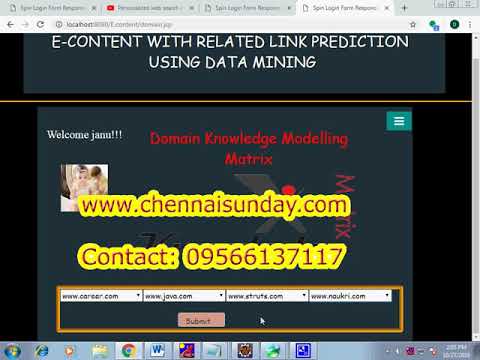 E-CONTENT WITH RELATED LINK PREDICTION USING DATA MINING