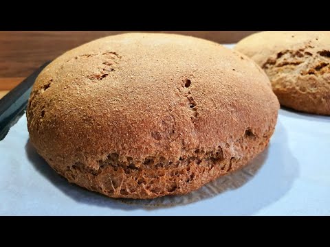 No Knead Bread! Easy and Delicious Whole Wheat Bread! Simple Homemade Baking Recipe!