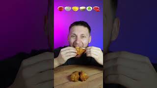 ASMR:Chiken KFC with various sauces  #food #asmr #mukbang #sauce #shorts