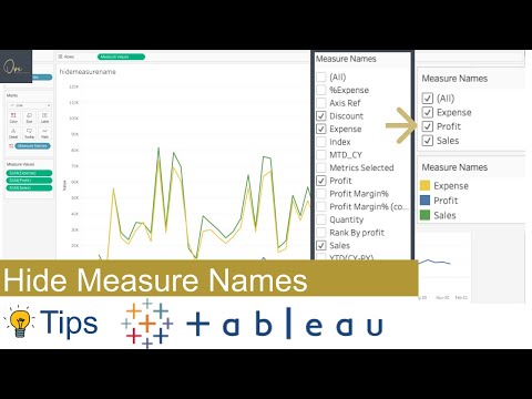 How to hide measure names from filter - Tableau Tips