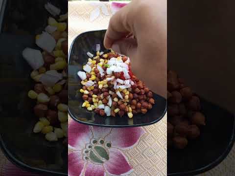 SWEET CORN CHANA CHAAT | శనగలు మిక్చర్ | sweet corn recipe in telugu | #shorts