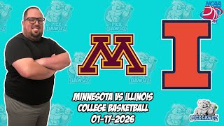 Minnesota vs Illinois 1/17/26 Free College Basketball Picks and Predictions | NCAAB Pick