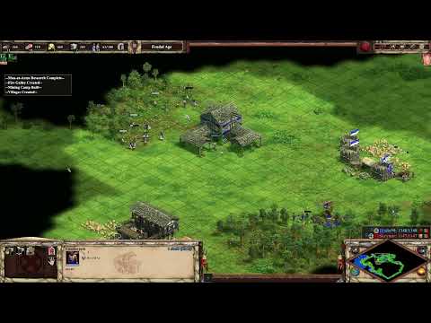1 vs 1 Nomad, Huns vs Spanish, Age of Empires II  DE