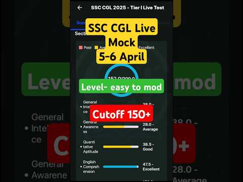 SSC CGL Live Mock Test Analysis @OliveboardApp #ssc #ssccgl2025 #ssccgl