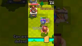 Cab arena 1 players defend a Bowler #clashroyale #clashing #gaming #clasher #supercell #clashbeing