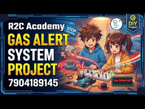 🎯 DAY 5 - Robotics | How to Make a Gas Sensor Project at Home | DIY Arduino Project for Kids | STEM