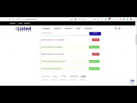 How to buy domain and hosting on Listed Hosting