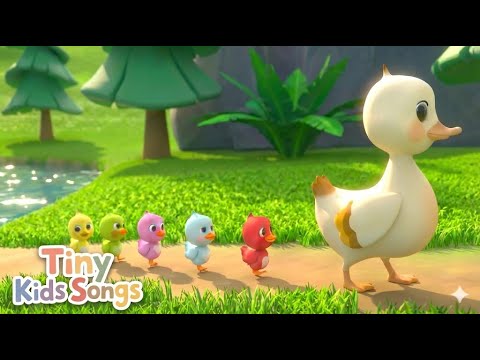 Five Little Ducks | Fun Kids Songs | Tiny Kids Songs