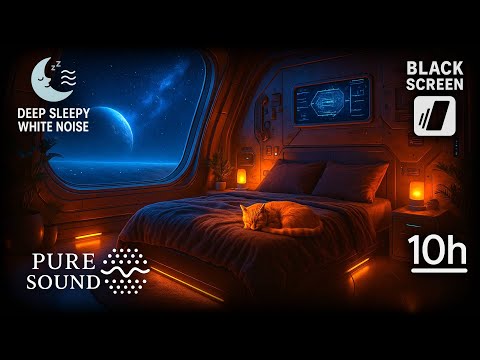 🔊 Into the Silent Universe | Sleep with Space Sound - Black Screen [No Mid-Roll Ads]