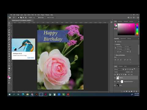 Sampling a color with the Eye Dropper Tool