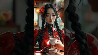 Could Robots Feel Love? Watch This AI Robot Woman Share a Romantic Coffee Moment!