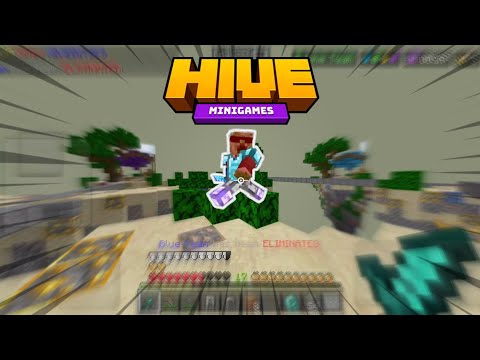 Skywars on Hive Server | Minecraft PE Gameplay