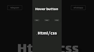 hover buttons with html and css | full source code in community of channel | #html #css #css3 #trend