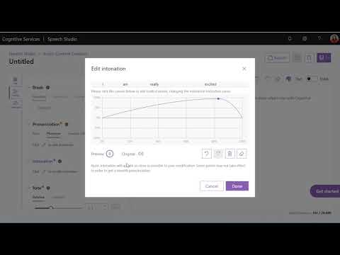 Azure Cognitive Services - Neural Speech Creation using Speech Studio